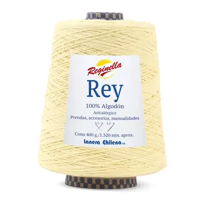 Cono de algodón mantequilla Reginella Rey 100% algodón antialérgico, 400 g