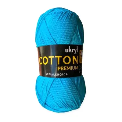 Ovillo de hilo de algodón Ukryl Cotton Premium color calipso, 100 g