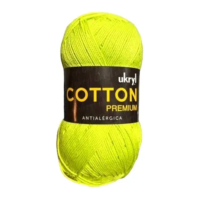 Ovillo de hilo de algodón Ukryl Cotton Premium color menta, 100 g