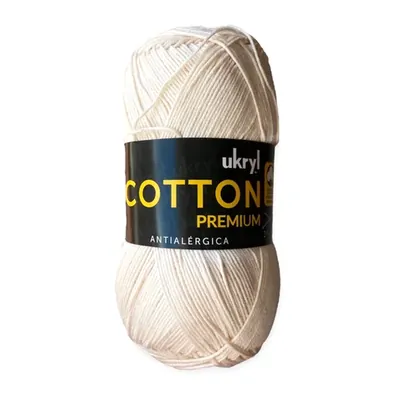 Ovillo de hilo de algodón Ukryl Cotton Premium color nude, 100 g